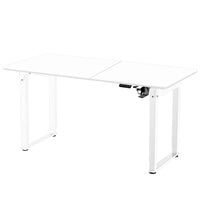 MotionGrey - Bureau debout électrique réglable Ergo2 Pro avec réglages de mémoire - 55 po x 28 po, plateau blanc, cadre blanc-Prix Abordable - Bureau debout offert à un prix concurrentiel, conçu pour répondre aux besoins des espaces de travail modernes, avec une construction durable, des performances fiables et des fonctionnalités avancées généralement réservées aux modèles haut de gamme