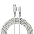 Câble Lightning Basic Tech de 3 pi - Gris-Élégant et sans enchevêtrement