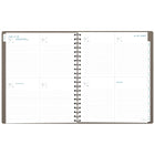 AT-A-GLANCE Agenda hebdomadaire/mensuel Signature 2027 - 11 po H x 8 3/8 po l - gris - bilingue-Format des pages : 11 po H x 8 3/8 po l