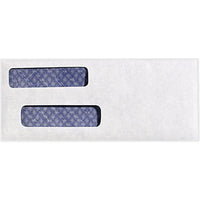 JAM Paper - Enveloppes Double Fenêtre pour Chèques, Blanc Brillant, 3 5/8 x 8 3/4, Paquet de 250-Taille : enveloppes à double fenêtre 3 5/8 po x 8 3/4 po / 3,625 po x 8,75 po / 92 mm x 222 mm
