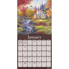 DateWorks - Calendrier Mural 16 Mois Route de Campagne de 2025 - 12 po x 12 po - Anglais-Scénique