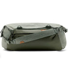 Peak Design - Duffel Sac de Voyage - 50 L - Sauge-Coque extérieure en toile de nylon 600D 100 % recyclé, résistante aux intempéries