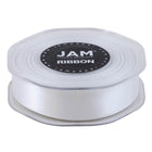 JAM Paper - Ruban de satin double face - 7/8" de large x 25 m - Blanc-Notre ruban décoratif est fabriqué à partir de satin double face de la plus haute qualité, avec une finition lisse !