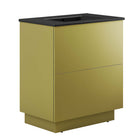 Modway - Quantum 30" Vanette de salle de bain - Or noir-Vanité de salle de bain moderne