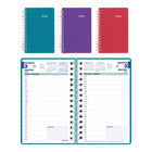 Blueline - 2026 Agenda quotidien DuraFlex avec couverture texturée extra robuste - 8 po x 5 po - Couleurs assorties - Bilingue-12 mois: janvier 2026 à décembre 2026