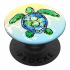 PopSockets - PopGrip - Tortue-Désormais compatible avec le chargement sans fil grâce au retrait facile du PopTop