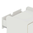 Manhattan Comfort - Table de nuit Coney 19,68" style mid-century moderne - Blanc-Parfait pour le rangement de la chambre, les lampes ou les objets de décoration