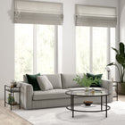 Hudson&Canal - Table d'appoint rectangulaire Sivil 61 cm (24 po) - Bronze noirci-Nettoyer avec un chiffon doux et sec, sans produits chimiques agressifs ni produits de nettoyage abrasifs