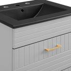 Modway - Daybreak 24" Vanette de salle de bain - Gris clair noir-8