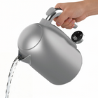 Salton - bouilloire numérique NuRetro 1,7 l - argent métallisé- Élément chauffant dissimulé pour un intérieur lisse et facile à nettoyer.