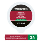 Van Houtte - Capsules K-Cup de café Mélange de la maison torréfaction moyenne - déca - paquet de 24-Compatibilité : contient des capsules k-cup authentiques, conçues pour une qualité garantie et une compatibilité avec toutes les cafetières k-cup de Keurig.