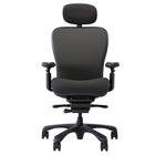 Nightingale - CXO Chaise à dossier moyen avec appui-tête - Noir-Le dossier en maille à motif ABLEX offre un soutien lombaire généreux et un mouvement dynamique du dos