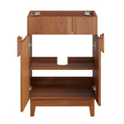 Modway - Miles 24" Armoire de toilette de salle de bain (lavabo non inclus) - Noyer-8