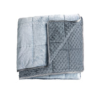 Bouncyband - Bandeau d'épaule lesté à double texture pour enfants, 40" x 12"-AUGMENTER LA CONCENTRATION : Textures doubles apaisantes, picots en polaire gris foncé doux d'un côté et peluche gris clair douce et soyeuse de l'autre, combinées à un intérieur lesté pour augmenter la capacité de concentration