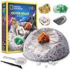 National Geographic - Coffret de Fouille Thématique sur l’Espace-Comprend un bloc de fouille, des outils d’excavation et un guide éducatif en couleurs