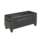 Brassex - Ellie Chaise de rangement - espresso-Dessus généreusement rembourré