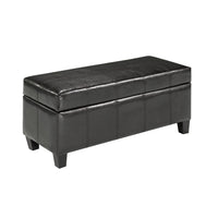Brassex - Ellie Chaise de rangement - espresso-Dessus généreusement rembourré