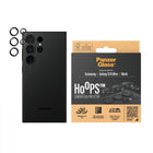 PanzerGlass - Protecteur d'objectif d'appareil photo Hoops pour Samsung Galaxy S24 Ultra - Noir-Assurer une qualité d'image parfaite