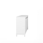 Prepac - Table console à portes 4 panneaux Yaletown 60 po avec rangement, buffet avec étagères - Blanc-10