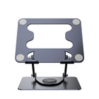 ShoppingAll - Support D’Ordinateur Portable Avec Base Rotative À 360° Pour Ordinateurs Et Tablettes Jusqu’à 17,3 Pouces – SA-LS8R-GRAY (Paquet De 5)-Construction en Aluminium – Conçu en alliage d’aluminium haut de gamme pour une excellente stabilité et un look professionnel.