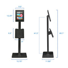 Mount-It - Kiosque antivol pour tablettes avec porte-documents pour iPad, iPad Air, iPad Pro-9