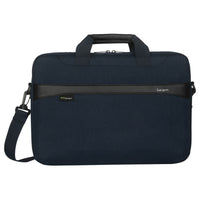 Targus - GeoLite EcoSmart 15-16 po Essential Slim Brief Topload - Marine-Compartiment zippé et rembourré pour ordinateur portable avec séparateur de documents