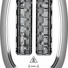 Salton - grille pain numériques NuRetro 2 tranches - argent métallisé-Ramasse miettes en acier inoxydable amovible qui simplifie le nettoyage et garde les comptoirs propres.