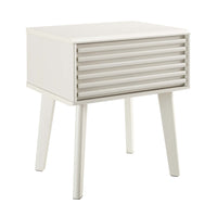 Modway - Render Table d’appoint, Blanc-Table de chevet du milieu du siècle