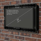 Storm Shell - Housse de protection rigide pour téléviseur d'extérieur avec support mural - 45"H x 55"L-5
