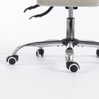 HOMCOM - Chaise de bureau Criss Cross avec repose-pieds et assise large - gris clair-Dimensions totales : 33,7 po l x 28,7 po P x 43,9 -47 po H (85,5 x 73 x 111,5-119,5 cm)