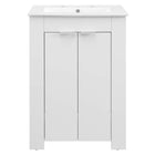 Modway - Maybelle 24" Vanette de salle de bain - Blanc blanc-Vanité de salle de bain moderne