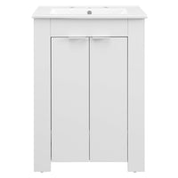 Modway - Maybelle 24" Vanette de salle de bain - Blanc blanc-Vanité de salle de bain moderne
