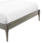 Modway - June Bois Cadre de lit plateforme Queen, Gris-Assemblée requise