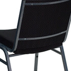 Flash Furniture – Chaise empilable noire à motifs robustes à revêtement Hercules rembourrée de 3 po-Rembourrage en tissu noir à pois