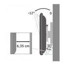 Techly – Support mural de téléviseur, inclinable/pivotant, 19 à 37 po, (ICA-LCD 2900B)-Prise en charge des supports VESA 75x75, 100x100, 200x100, 200x200 mm