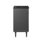 Modway - Augusta 24" Vanette de salle de bain - Gris Noir-Capsules de pied non marquées