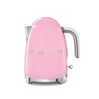 SMEG - Bouilloire électrique 50S au style rétro de 7 tasses - Rose-Capacité de 1,7 L, suffisante pour 7 tasses, parfaite pour apprécier seul ou en compagnie à tout moment de la journée.