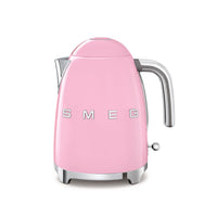 SMEG - Bouilloire électrique 50S au style rétro de 7 tasses - Rose-Capacité de 1,7 L, suffisante pour 7 tasses, parfaite pour apprécier seul ou en compagnie à tout moment de la journée.