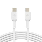 Belkin - Câble USB-C vers USB-C - 1 m - Blanc -GRANDE COMPATIBILITÉ : Le câble Belkin BoostCharge est compatible avec les appareils Apple iPhone 15 Series, Samsung 23 et 22, Google Pixel 7 et 6 et autres appareils compatibles USB-C.
