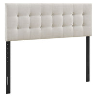 Modway - Emily Tissu tapis Tête de lit pleine grandeur, Lin-Tissu de type lin haut de gamme