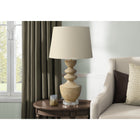 Monarch Specialties - Luminaire - 28 po H Lampe De Table - Résine Beige - Abat-Jour Beige - Transitionnel-Équipée d'un interrupteur à 3 voies pratique, cette lampe décorative vous permet de régler facilement l'ambiance avec une ampoule de 100w (ampoule à 3 voies non incluse), ce qui vous permet d'éclairer votre espace en toute occasion, qu'il s'agisse d'une séance de lecture ou d'une soirée de détente