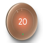 Google - Nest Learning Thermostat (4th gen) avec capteur de température Nest (2e génération) - Or Poli-La Programmation intelligente peut mémoriser les températures que vous préférez pour chaque moment de la journée. Elle peut suggérer de légères modifications pour vous aider à réaliser des économies, et vous pouvez accepter les suggestions dans l'appli1