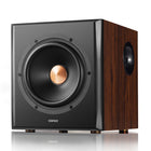 Edifier - S360DB Enceintes d'étagère Bluetooth avec caisson de basses sans fil de 8 po - Brun-Satellite: 6 po L x 5 po W x 8,75 po H / Subwoofer: 17,5 po L x 14,5 po W x 12,3 po H