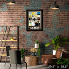Genesis Discography impression With Platinum LP - Impression encadree - 29" x 38"-Sous licence officielle music memorabilia