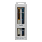 General Supply Goods + Co - Stylo à bille vissable - 1,0 mm - bleu - solides - paquet de 2  -Stylo à bille