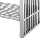Modway - Gridiron 36" Vanette de salle de bain - Argent blanc-Assemblée requise