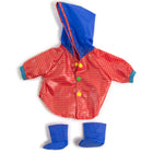 Miniland - Vêtements de poupée - imperméable et bottes de pluie-Favorise le développement physique et de la santé grâce à l'exercice des compétences motrices fines et des soins personnels.