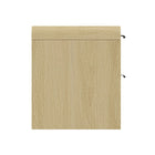 Manhattan Comfort - Table de nuit moderne Grace 28" - Chêne naturel et noir-Parfait pour le rangement de chevet, les lampes ou les objets de décoration