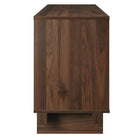 Modway - Knox 71 pouces Meuble TV, Noyer-Pieds de nivellement non marqués