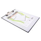 Mobile - OPS Presse-papiers incassable à référence rapide avec couvercle de protection transparent effaçable à sec - Transparent - Paquet de 2-Clip a des poignées en caoutchouc à friction élevée et un trou de suspension rétractable